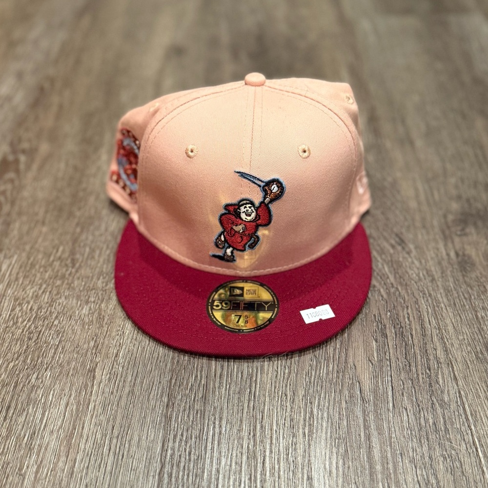 Capland New Era Peach and Red Padres “Catching Friar” 59fifty Fitted Hat 7 5/8